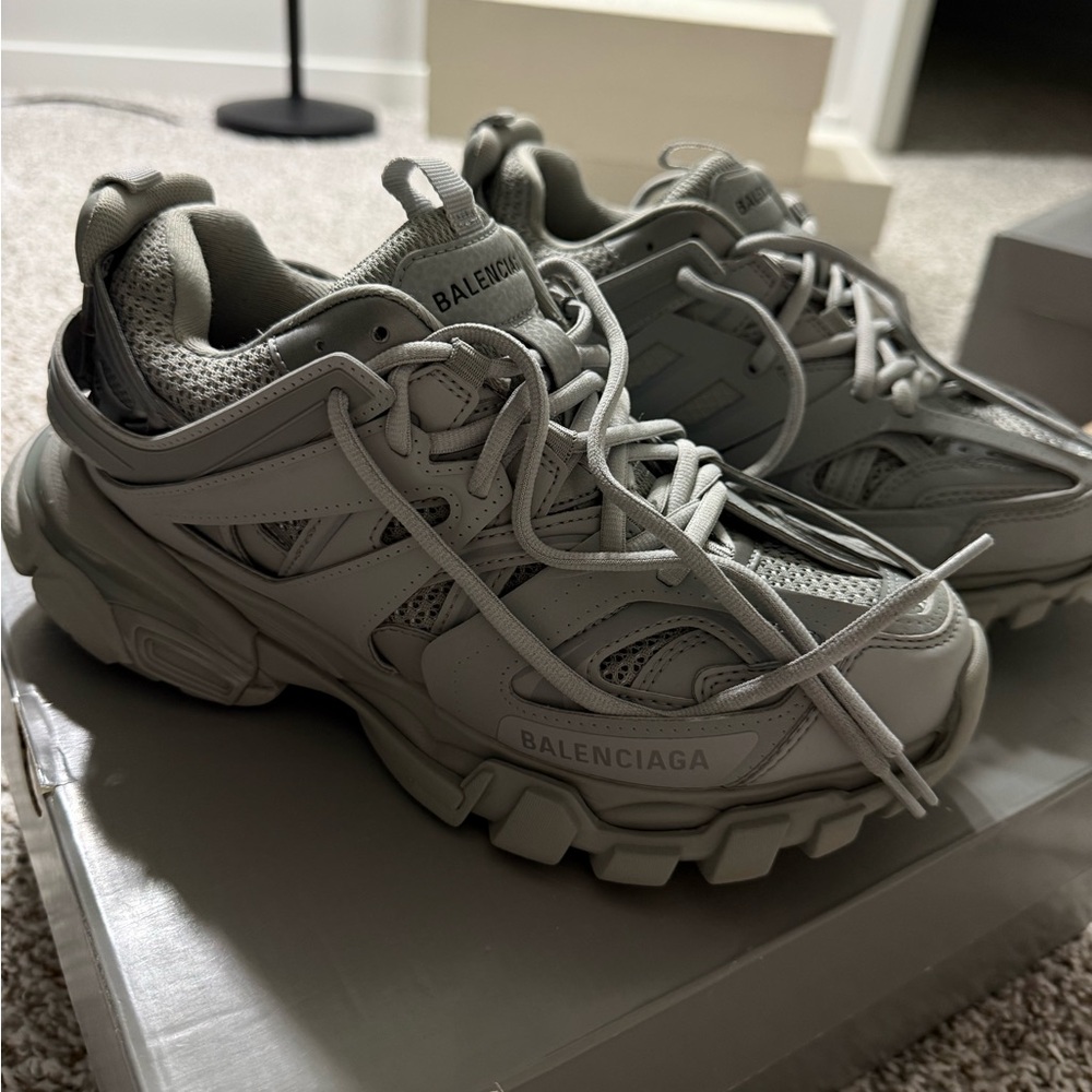 Balenciaga Light Gray Athletic Shoes